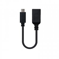 Nanocable USB 3.1, 0.15m cable USB 0,15 m USB 3.2 Gen 2 (3.1 Gen 2) USB A USB C Negro