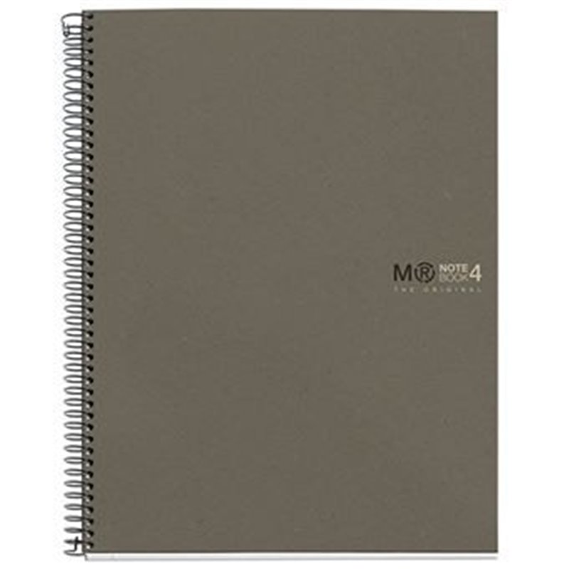 CUADERNO 100% RECICLADO NB-4 A4 120HOJAS ECOGRIS MIQUELRIUS 6082