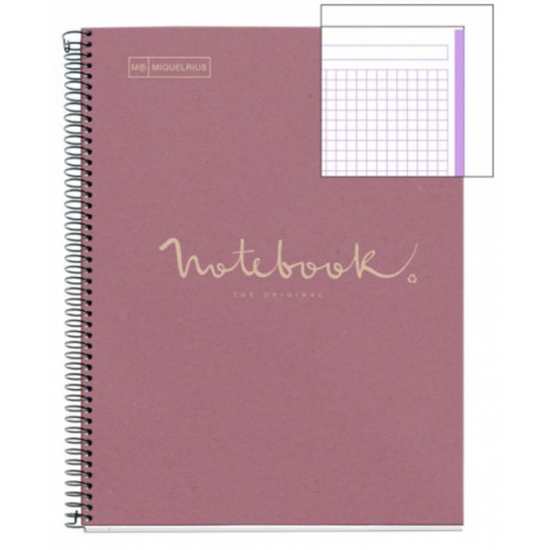 CUADERNO 100% RECICLADO NB-1 A4 80HOJAS ECOLAVANDA EMOTIONS MIQUELRIUS 6090