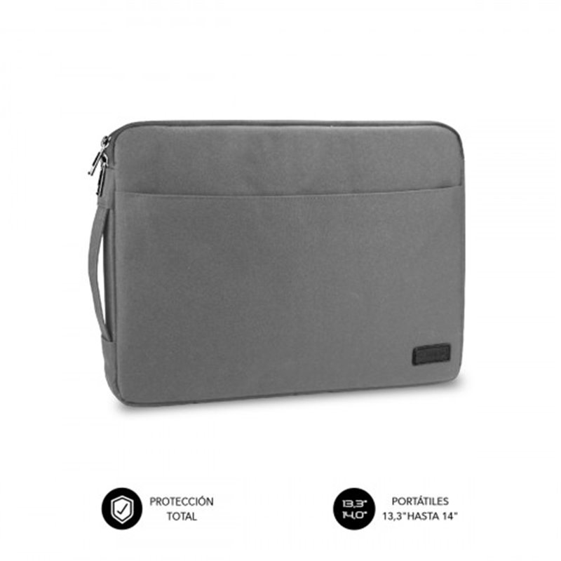 SUBBLIM Funda Ordenador Urban Laptop Sleeve 13,3-14" Grey