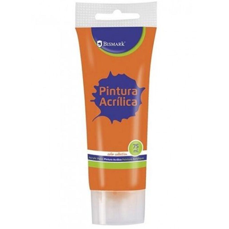 BOTE PINTURA ACRILICA 75 ML NARANJA BISMARK 328522