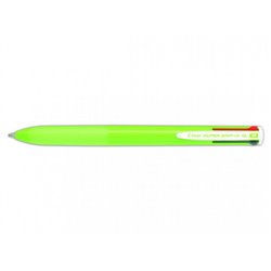 BOLIGRAFO SUPERGRIP G - 4 COLORES - CUERPO COLOR- VERDE LIMA PILOT BPKGG-35M-LG