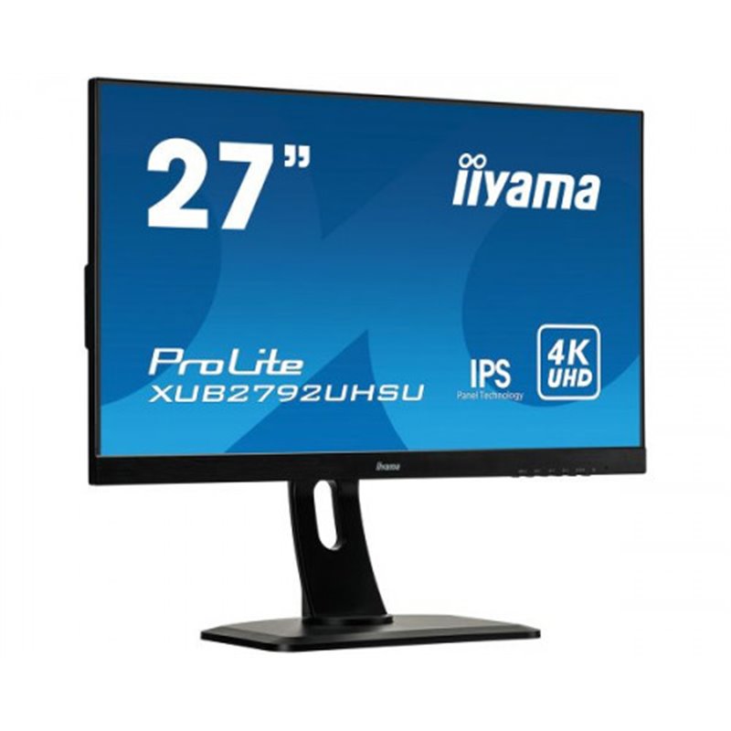 iiyama ProLite XUB2792UHSU-B1 LED display 68,6 cm (27") 3840 x 2160 Pixeles 4K Ultra HD Negro