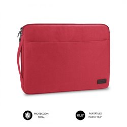 SUBBLIM URBAN LAPTOP SLEEVE 15,6" RED