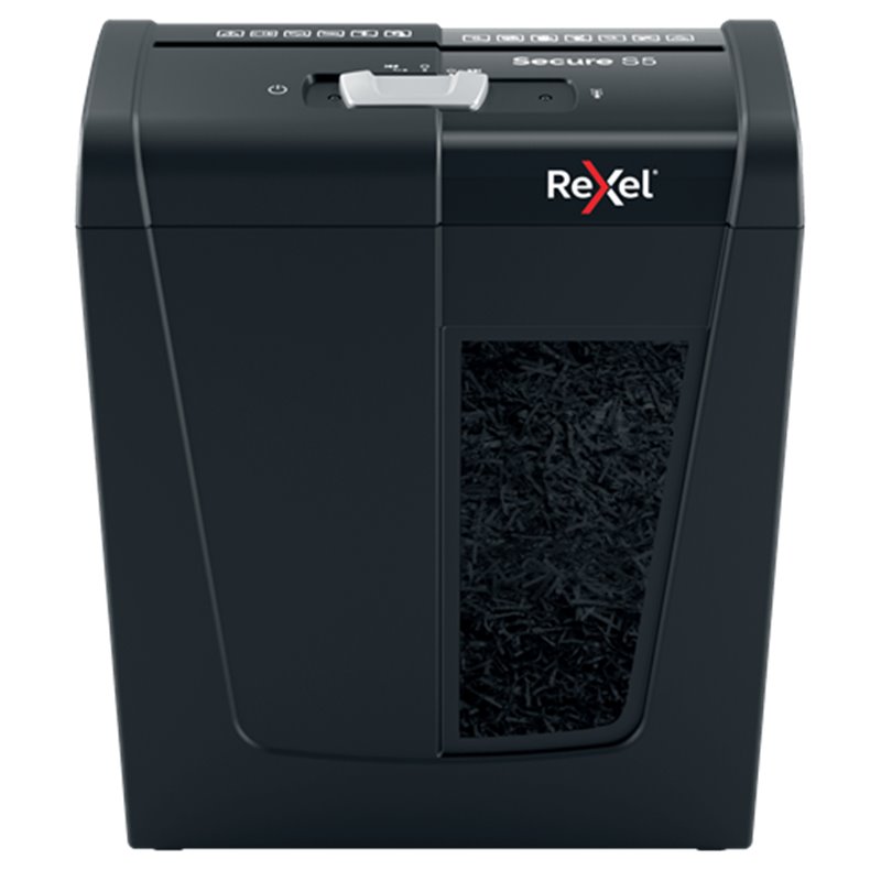 Rexel Secure S5 triturador de papel Corte en tiras 70 dB Negro