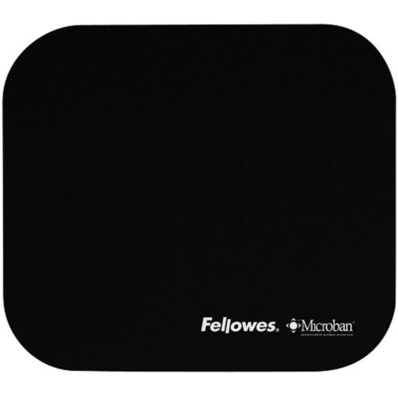 ALFOMBRILLA RATÓN NEGRO CON PROTECCIÓN MICROBAN FELLOWES 5933907