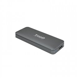 TooQ TQE-2281G caja para disco duro externo M.2 Caja externa para unidad de estado sólido (SSD) Gris