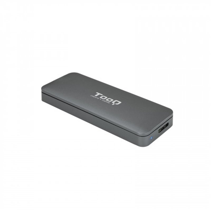 TooQ TQE-2281G caja para disco duro externo M.2 Caja externa para unidad de estado sólido (SSD) Gris