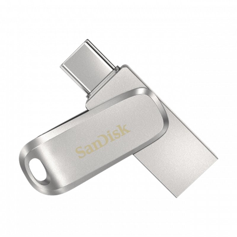 Sandisk Ultra Dual Drive Luxe unidad flash USB 128 GB USB Type-A / USB Type-C 3.2 Gen 1 (3.1 Gen 1) Acero inoxidable