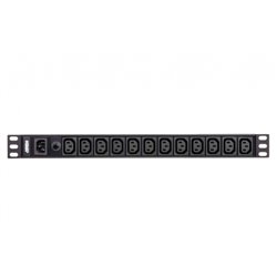 Aten PE0112G unidad de distribución de energía (PDU) 1U Negro 12 salidas AC