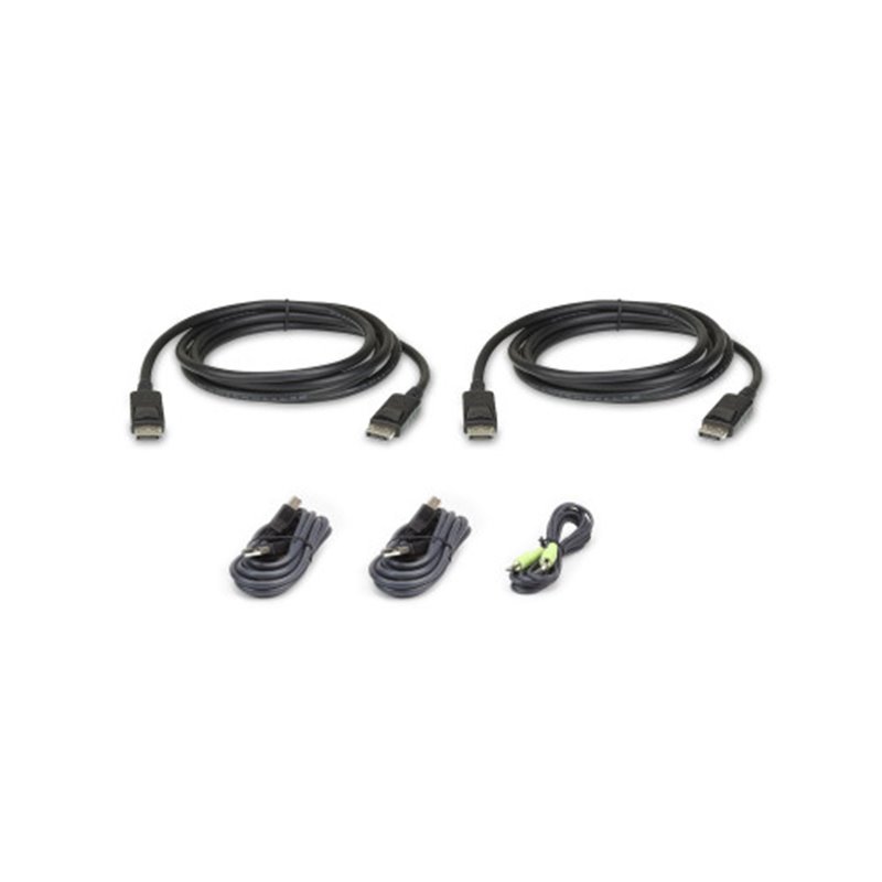 Aten 2L-7D02UDPX5 cable para video, teclado y ratón (kvm) 1,8 m Negro