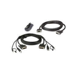 Aten 2L-7D03UDX5 cable para video, teclado y ratón (kvm) 3 m Negro