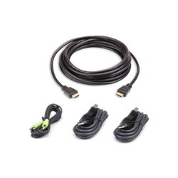 Aten 2L-7D03UHX4 cable para video, teclado y ratón (kvm) 3 m Negro