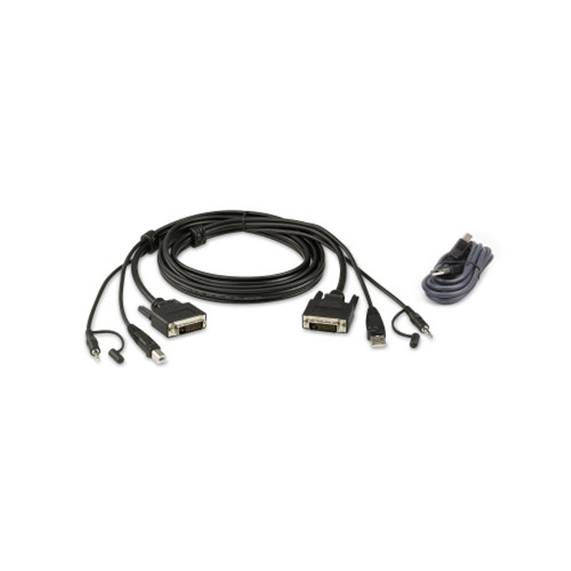 Aten 2L-7D03UDX4 cable para video, teclado y ratón (kvm) 3 m Negro