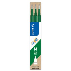 PACK 3 RECAMBIOS FRIXION VERDE PILOT BLS- FR7-V-S3