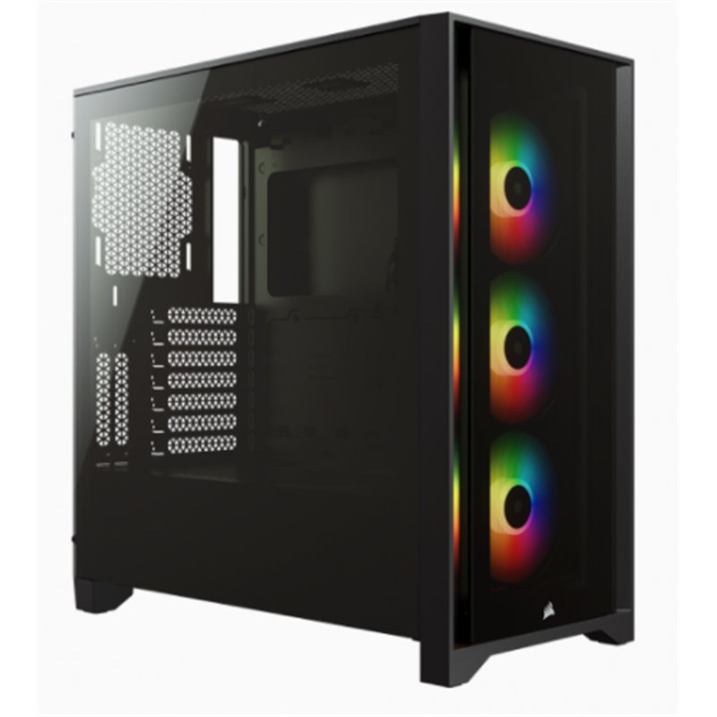 CAJA CORSAIR ICUE 4000X RGB TEMPERED GLASS NEGRA CC-9011204-WW