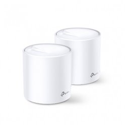 TP-LINK Deco X20 (2-pack) router inalámbrico Doble banda (2,4 GHz / 5 GHz) Gigabit Ethernet Blanco