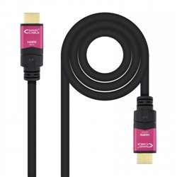 Nanocable 10.15.3720 cable HDMI 20 m HDMI tipo A (Estándar) Negro, Rosa