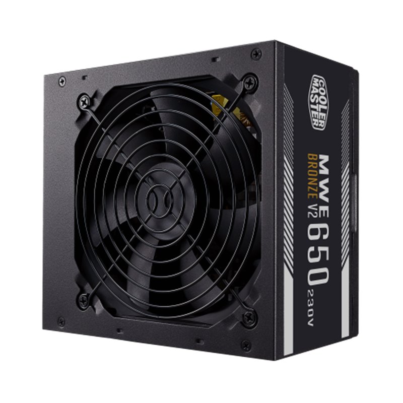 FUENTE ALIMENTACION COOLER MASTER MWE BRONZE V2 650W 230V 80+ BRONZE MPE-6501-ACABW-BEU