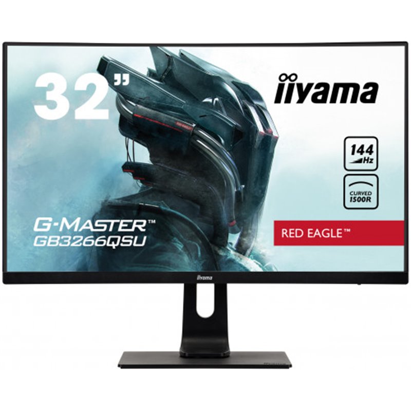 iiyama G-MASTER GB3266QSU-B1 LED display 81,3 cm (32") 2560 x 1440 Pixeles Quad HD Negro