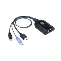 Aten KA7188 cable para video, teclado y ratón (kvm) Negro