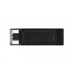 Kingston Technology DataTraveler 70 unidad flash USB 64 GB USB Tipo C 3.2 Gen 1 (3.1 Gen 1) Negro