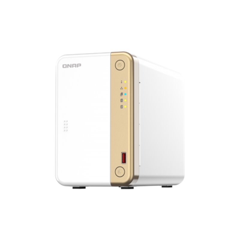 QNAP TS-262 NAS Torre Ethernet Oro, Blanco N4505