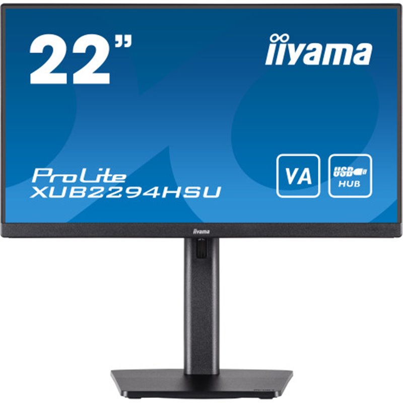 iiyama ProLite XUB2294HSU-B2 pantalla para PC 54,6 cm (21.5") 1920 x 1080 Pixeles Full HD LCD Negro