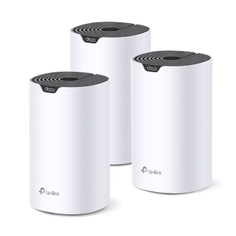 TP-Link Deco S7 (3-pack) Doble banda (2,4 GHz / 5 GHz) Wi-Fi 5 (802.11ac) Blanco, Negro Interno