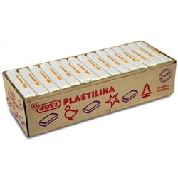 CAJA 15 PASTILLAS PLASTILINA 350 G - BLANCO JOVI 7201