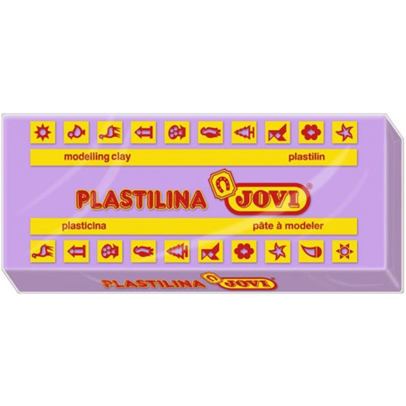 CAJA 15 PASTILLAS PLASTILINA 150 G - LILA JOVI 7114