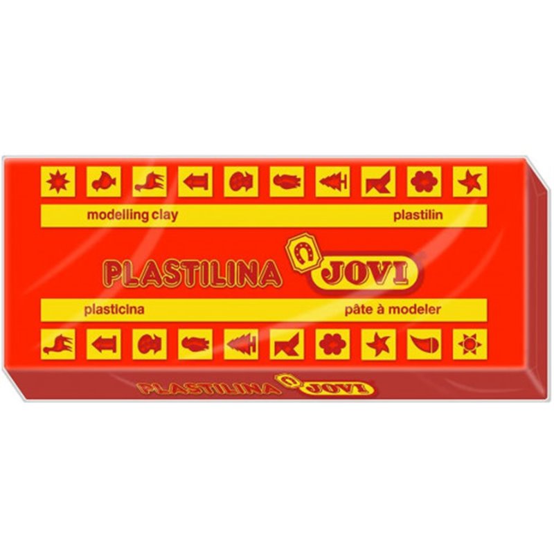 CAJA 15 PASTILLAS PLASTILINA 150 G - ROJO JOVI 7105