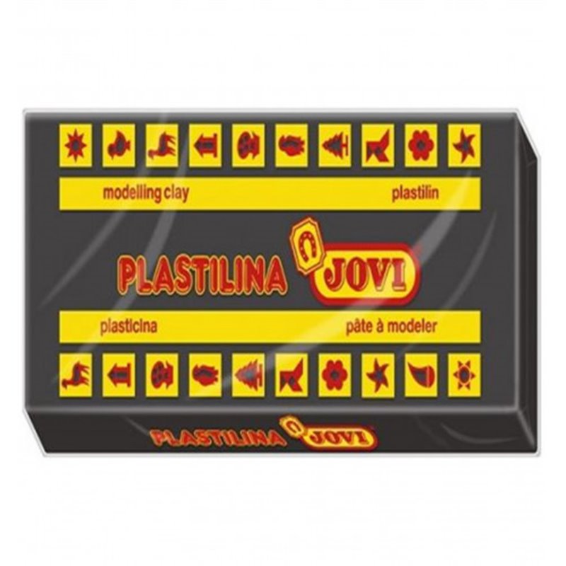 CAJA 30 PASTILLAS PLASTILINA 50 G - NEGRO JOVI 7015