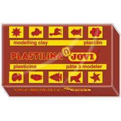 CAJA 30 PASTILLAS PLASTILINA 50 G - MARRÓN JOVI 7009