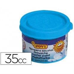 ESTUCHE TÉMPERA ESCOLAR 5 BOTES 35 ML - AZUL CYAN JOVI 50321