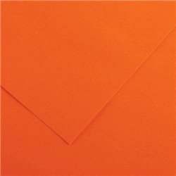 PAQUETE 25 HOJAS CARTULINA IRIS 50X65 185G NARANJA GUARRO CANSON C200040224