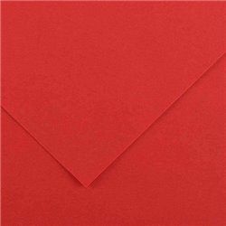 PAQUETE 25 HOJAS CARTULINA IRIS 50X65 185G ROJO GUARRO CANSON C200040228