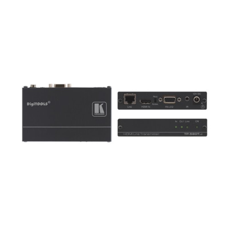 Kramer Electronics TP-580TXR extensor audio/video Transmisor de señales AV Negro