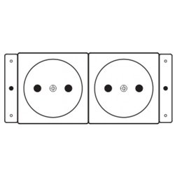 Kramer Electronics TS-2DE toma de corriente