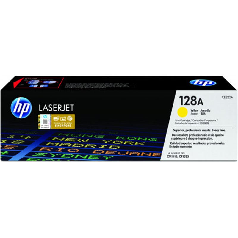 HP 128A TONER HP128A AMARILLO (CE322A)