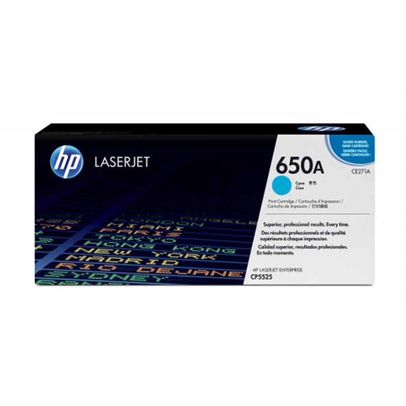 HP 650A TONER HP650A CIAN (CE271A)