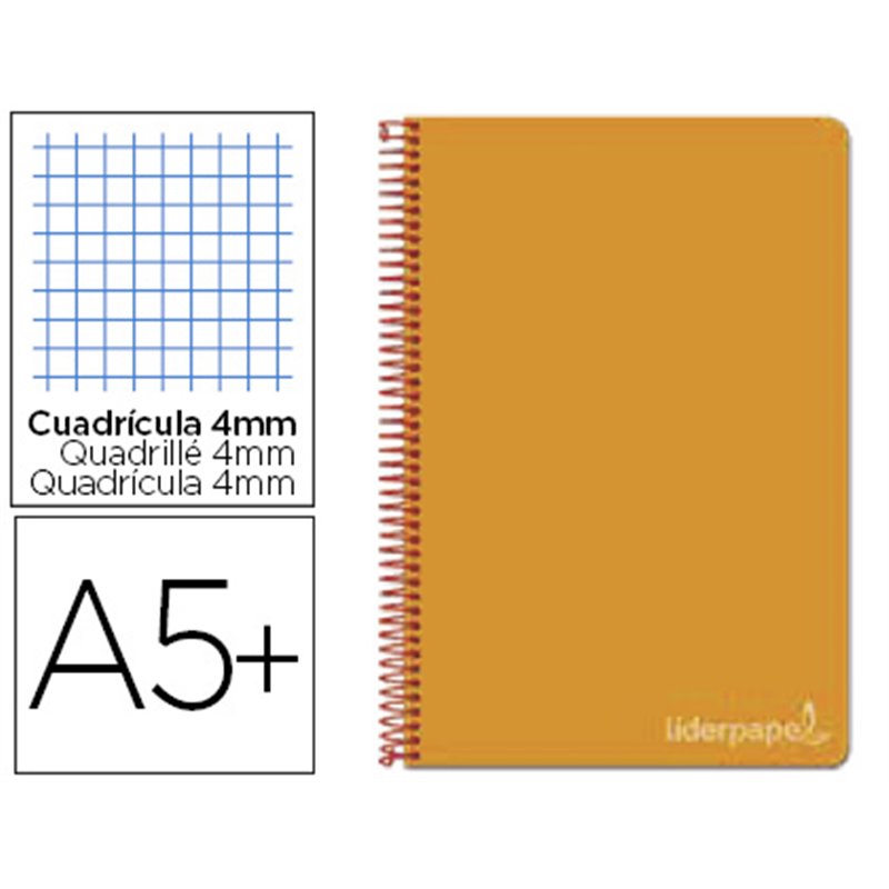 CUADERNO A5 ESPIRAL 80H 75GR