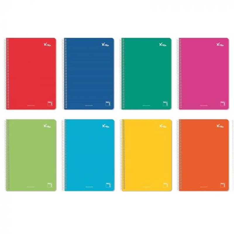 Cuaderno Xtra Doble línea Pauta 3.5mm. Tapa dura