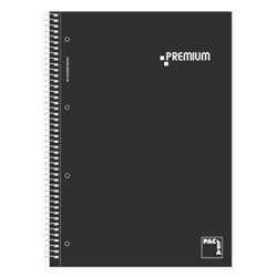 LIBRETA PREMIUM 5 COLORES A4 160H 5X5 70GRS TAPA DURA