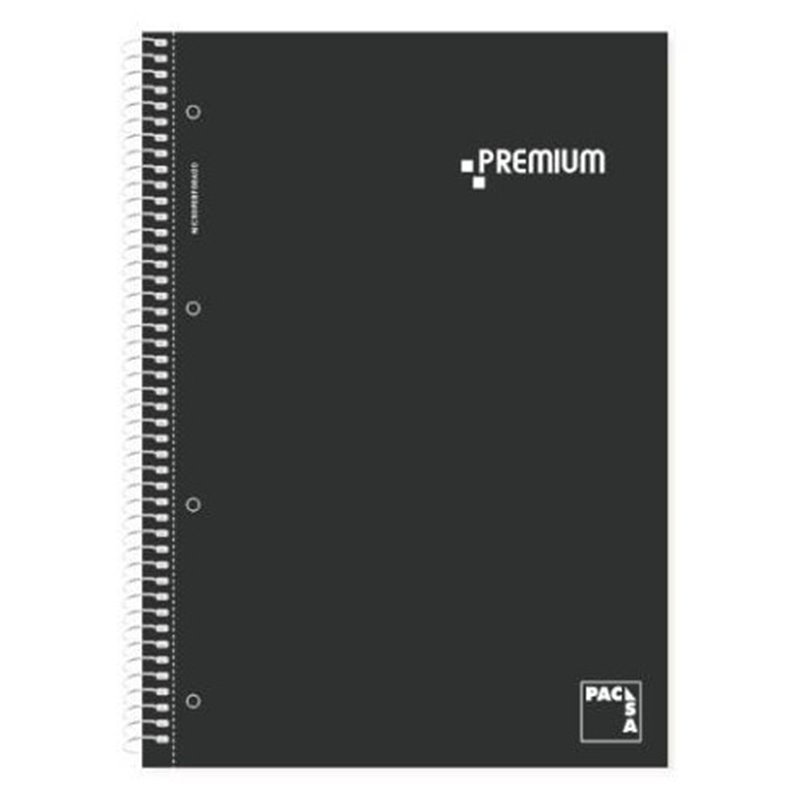 LIBRETA PREMIUM 5 COLORES A4 160H 5X5 70GRS TAPA DURA