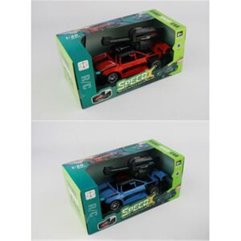 COCHE LANZAS BOMBAS AGUA R/C 1:20