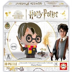 HARRY POTTER PUZZLE 3D FIGURA HARRY + 6 AÑOS