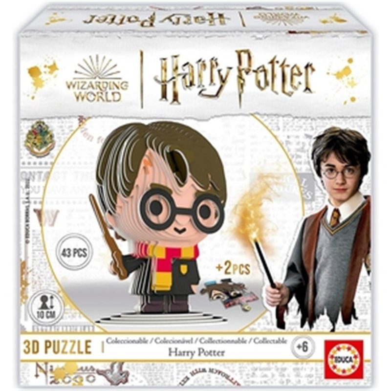 HARRY POTTER PUZZLE 3D FIGURA HARRY + 6 AÑOS