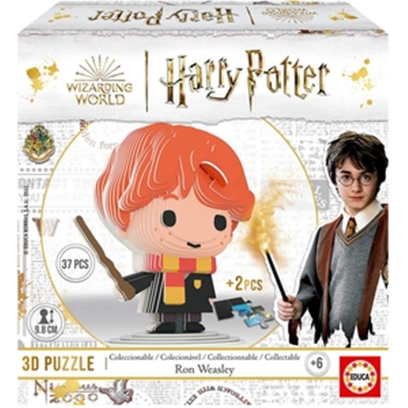 HARRY POTTER PUZZLE 3D FIGURA RON WEASLEY + 6 AÑOS