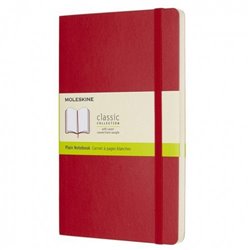 LIBRETA CLASICA TAPA BLANDA ROJO ESCARLATA L (13X21CM) LISA MOLESKINE QP618F2